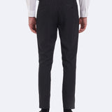 PINSTRIPED PANTS WITH SIDE ADJUSTMENT