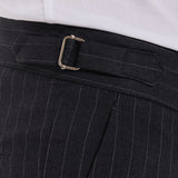 PINSTRIPED PANTS WITH SIDE ADJUSTMENT