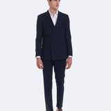 PINSTRIPED PANTS WITH SIDE ADJUSTMENT