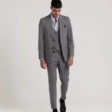 AMERICANA TRAJE SOLAPA PUNTA MEZCLA