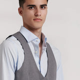 CHALECO TRAJE CRUZADO MEZCLA