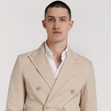 BLAZER CRUZADA LISA ALGODON