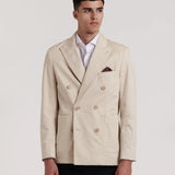 BLAZER CRUZADA LISA ALGODON