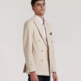BLAZER CRUZADA LISA ALGODON