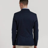 BLAZER CRUZADA LISA ALGODON