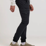 PANTALON VAQUERO CARGO JOGGER CORDONES