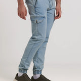 PANTALON VAQUERO CARGO JOGGER CORDONES