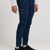 PANTALON VAQUERO CARGO JOGGER CORDONES