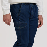 PANTALON VAQUERO CARGO JOGGER CORDONES