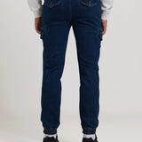 PANTALON VAQUERO CARGO JOGGER CORDONES