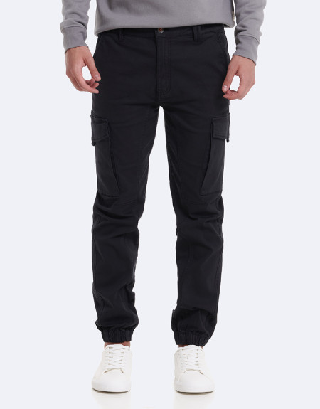 PANTALON JOGGER CARGO - NEGRO