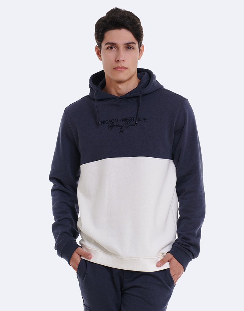 SUDADERA BICOLOR CAPUCHA