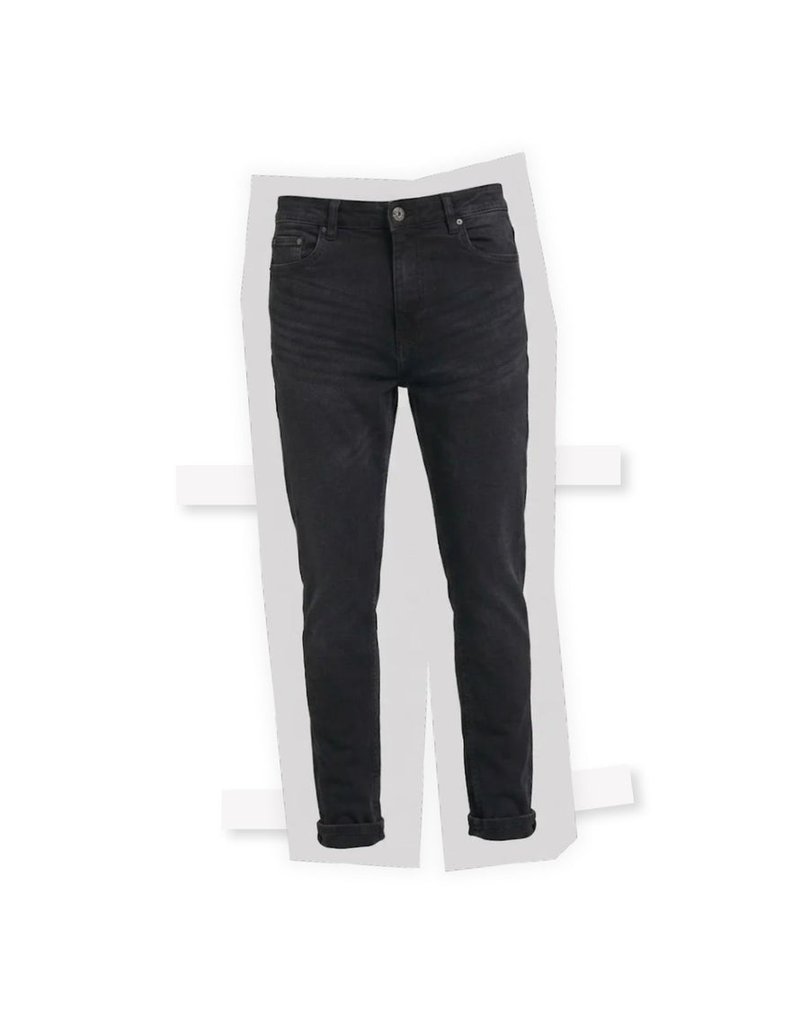 JEANS EFECTO DESGASTADO SKINNY FIT - negro