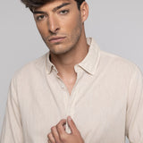 CAMISA LISA TEJIDO LINO