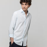 CAMISA VESTIR LINO CUELLO ITALIANO ESCUD