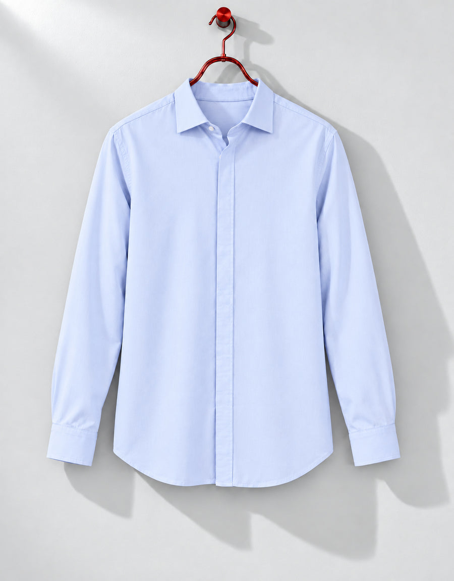 Lycra shirt with hidden placket