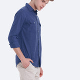 CAMISA LINO BOLSILLOS PECHO