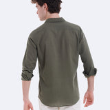 CAMISA LINO BOLSILLOS PECHO
