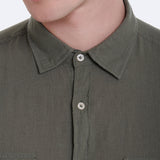 CAMISA LINO BOLSILLOS PECHO