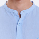 CAMISA LINO CUELLO MAO