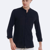 CAMISA LINO CUELLO MAO