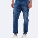 PANTALON VAQUERO JOGGER CARGO