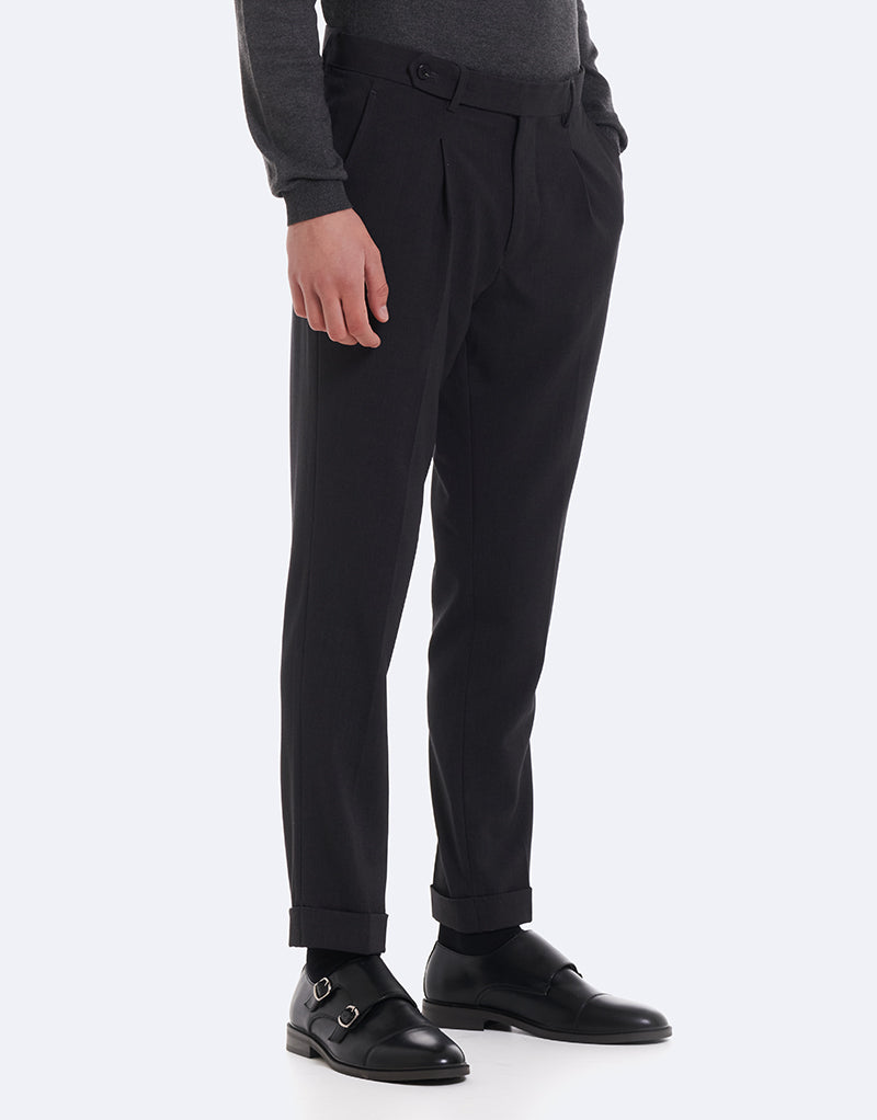 PANTALON VESTIR LISO CROPPED FIT