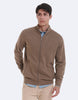 PLAIN ZIP-UP CARDIGAN