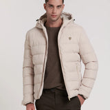 CAZADORA ACOLCHADA CAPUCHA ENCERADO