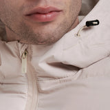 CAZADORA ACOLCHADA CAPUCHA ENCERADO