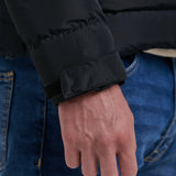 CAZADORA ACOLCHADA CAPUCHA ENCERADO