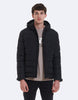 PADDED JACKET WITH WAXED HOOD