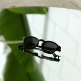 Óculos de Sol Geométricos, Preto