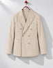 BLAZER CRUZADA LISA ALGODON