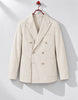 BLAZER CRUZADA LISA ALGODON