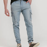 PANTALON VAQUERO JOGGER CARGO