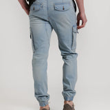 PANTALON VAQUERO JOGGER CARGO