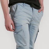 PANTALON VAQUERO JOGGER CARGO