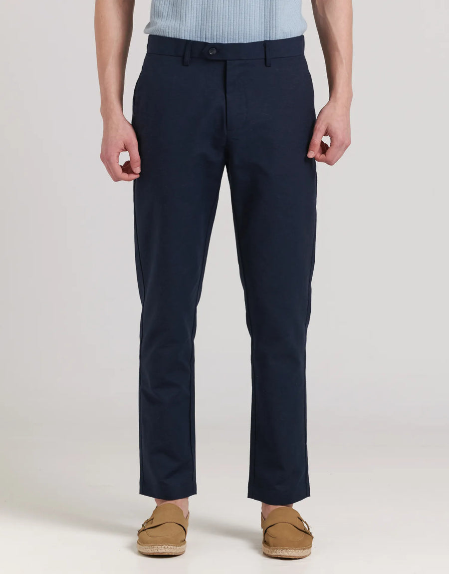 PANTALON VESTIR LINO - MARINO