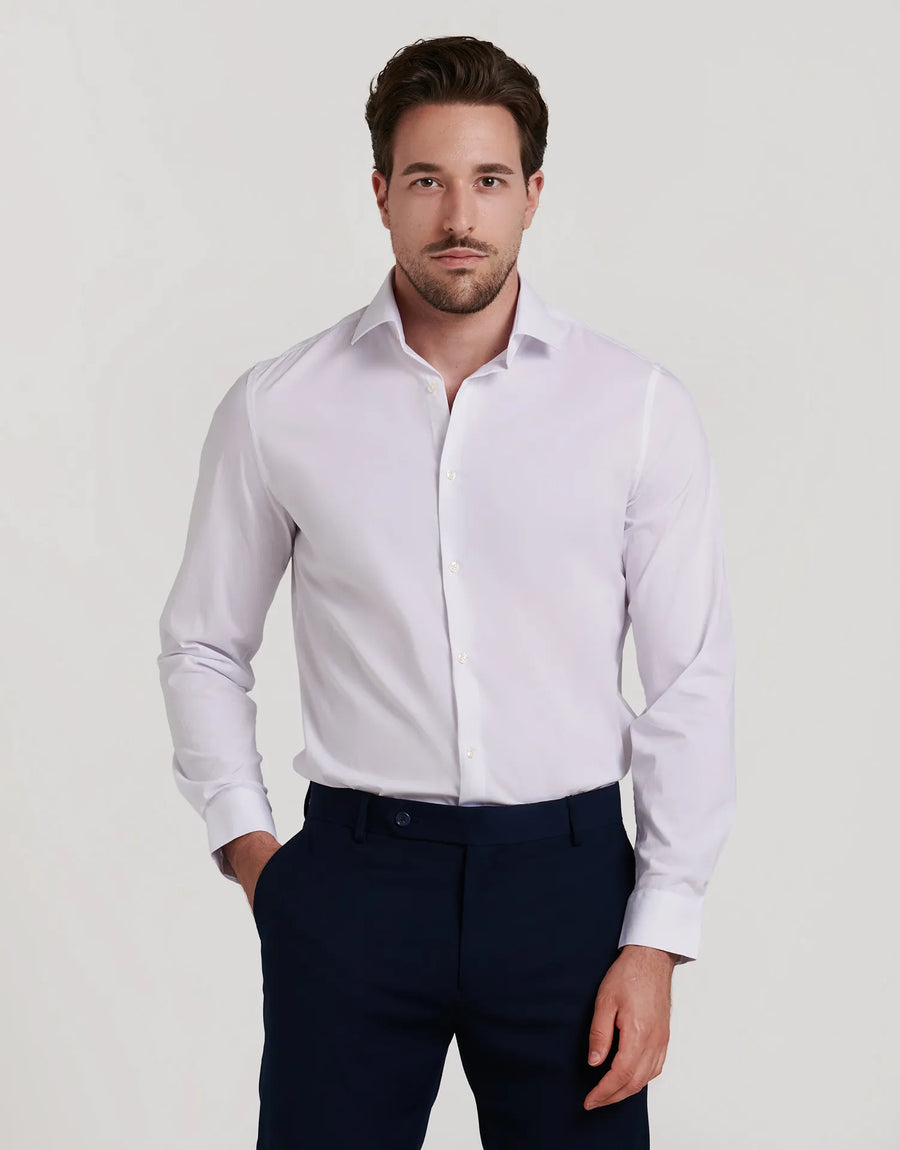 CAMISA ELÁSTICA COM GOLA ITALIANA