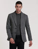 Checkered Piqué Blazer