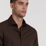 CAMISA ESTRUCTURA SLIM FIT CUELLO ALTO