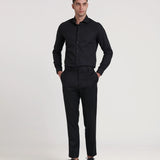 CAMISA ESTRUCTURA SLIM FIT CUELLO ALTO