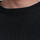 PLAIN RIBBED SWEATER