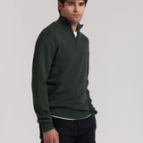 STRUCTURED HALF-ZIP JERSEY