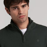 STRUCTURED HALF-ZIP JERSEY