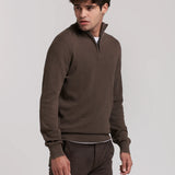 STRUCTURED HALF-ZIP JERSEY