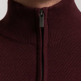 STRUCTURED HALF-ZIP JERSEY