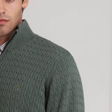 JERSEY TRENZADO MEDIA CREMALLERA