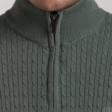 JERSEY TRENZADO MEDIA CREMALLERA